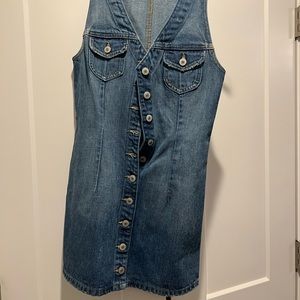 Denim mini dress